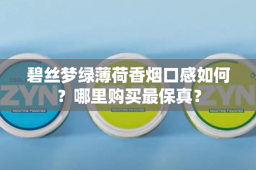 碧丝梦绿薄荷香烟口感如何？哪里购买最保真？